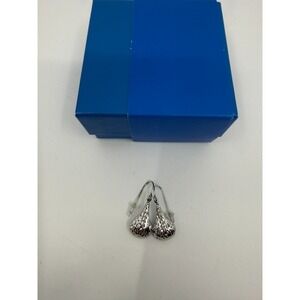 QVC Womens Sterling Silver Teardrop Dangle Earrings 1" Drop Perfect Gift